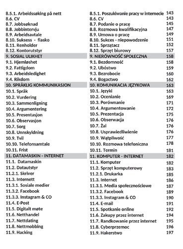 NORWESKI TEMATYCZNIE 1. Słownictwo Wyrażenia Zdania. Poziom A2-B2