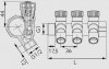 Rozdzielacz  Ferro  ¾'' x ½''  3-drogowy