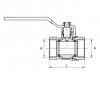 Zawór kulowy z dławicą 2 cale