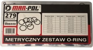 Zestaw oringów 270 szt typ II