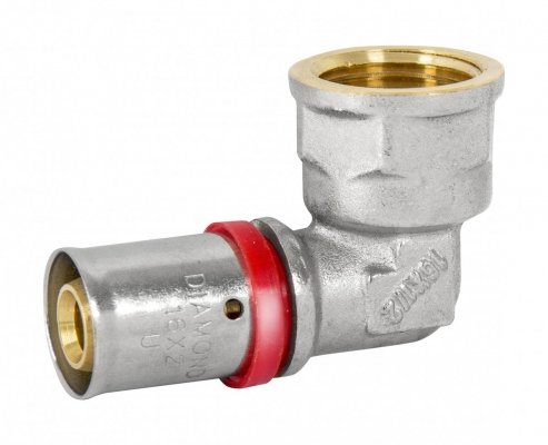Kolano pex zaciskane 16x3/4 GW