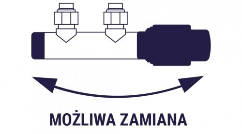 Zestaw termostatyczny zawór grzejnikowy zespolony kątowy antracyt
