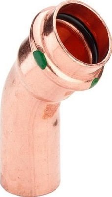 Viega łuk nyplowy 45 sanpress woda 28