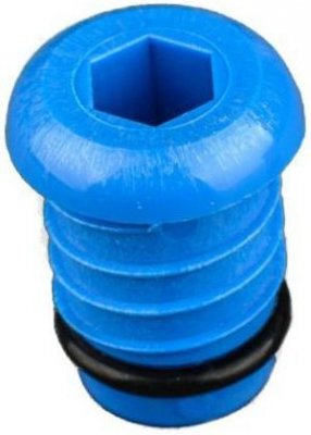 Korek prób szczelności pex 16mm niebieski
