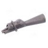 Krokodylek bezp. gn. 2mm KK1A-0040-BK CAT IV 600V, 10A czarny