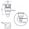 Gniazdo panelowe bezp. 4mm GLP301-BU 32A CAT II 1000V niebieski