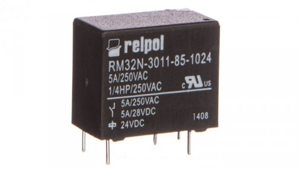 Przekaźniki miniaturowy 1P 5A 24V DC PCB RM32N-3011-85-1024 2615031