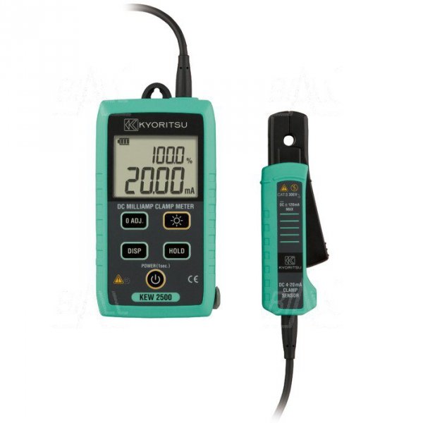 KEW2500 Miernik cęgowy pętli 4~20mA/0~100%, 120mA