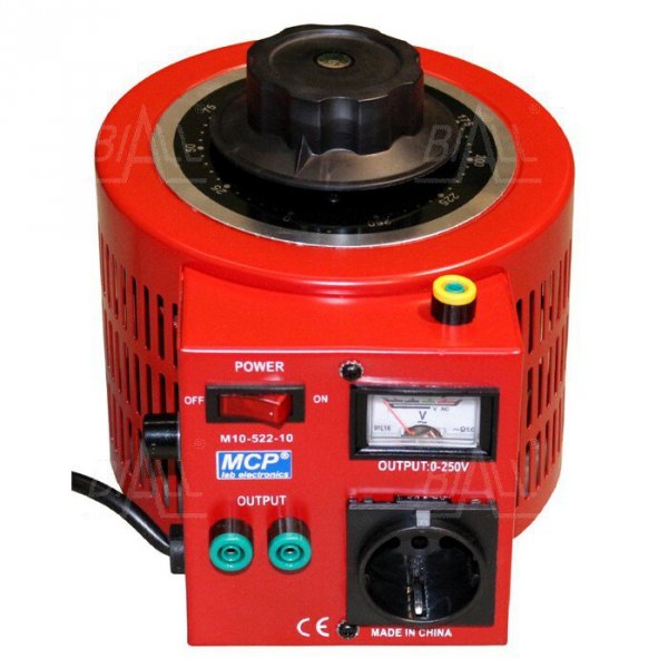 Autotransformator reg.  M10-522-10 260V/4A  1kVA jednofazowy MCP