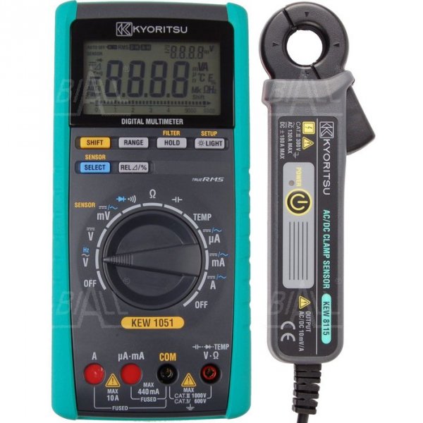 KEW1051 Multimetr TRMS-1kHz, sensor mode + cęgi 8115 AC 130A/DC 180A