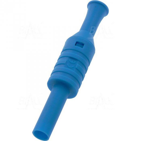 Gniazdo bezp. 4mm na przewód 1063-BU 24A CAT III 1000V niebieski