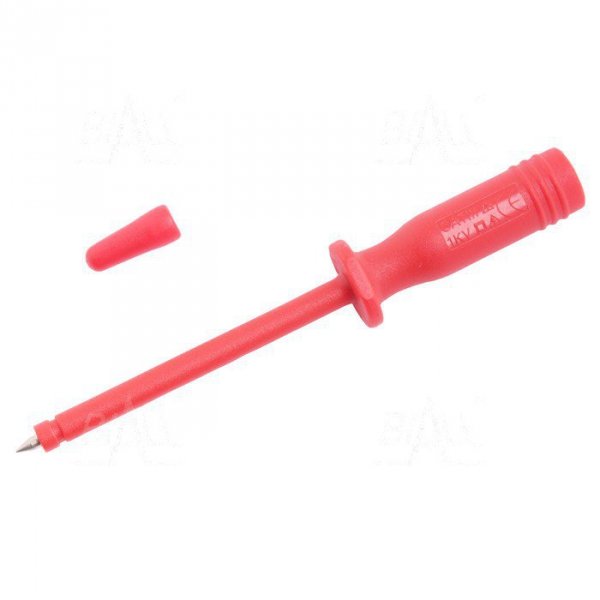 Sonda pomiarowa 2mm , gniazdo 4mm S164-R, CAT III 1000V, 10A, czerwony