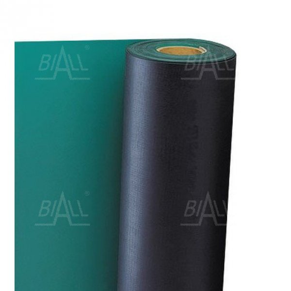 Mata ESD rolka stołowa zielona H9701 1m x 10m x 2mm Odporna na temp. do 300°C