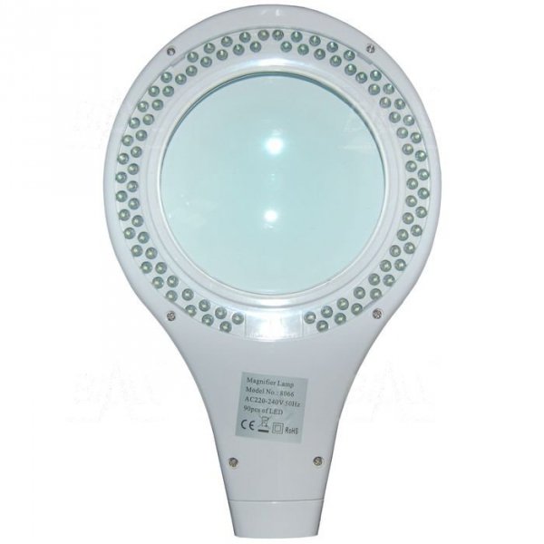 Lampa warsztatowa LED SMD z lupą (127mm) 8066 3D 8W