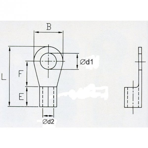 KON5-6 Końc. oczkowa nieizol. 4-6mm2/M6 100szt