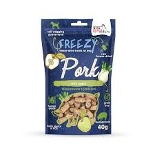 Liofilizowane przysmaki dla psa Wieprzowina z jabłkiem FREEZY 40g Syta Micha