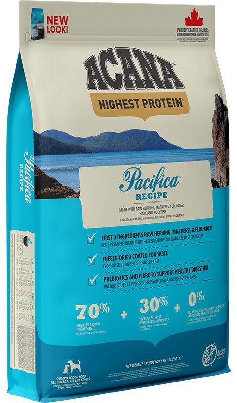 ACANA HIGHEST PROTEIN Pacifica Dog karma sucha dla psa z rybą 6kg