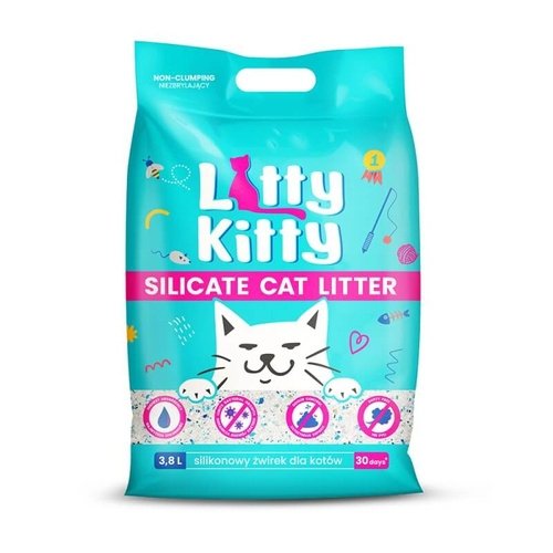 Litty Kitty 3x3,8L Żwirek Silikonowy dla Kota 