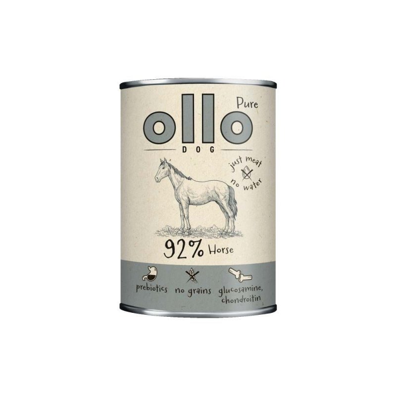 OLLO Pure Koń karma mokra dla psa 400g 
