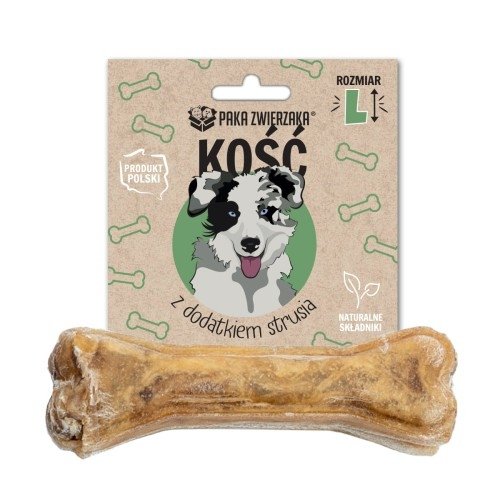 Kość z dodatkiem strusia L (13,5 cm)