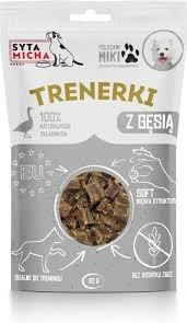 Syta Micha Trenerki z gęsią dla psa 80g