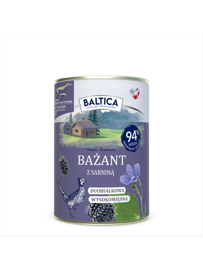 Baltica Karma Mokra Bażant z Sarniną 400g