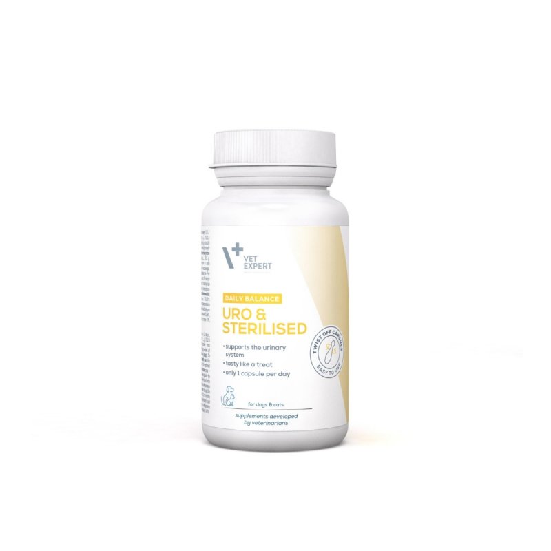 VET EXPERT URO&amp;STERILISED - preparat wspomagający układ moczowy psów i kotów