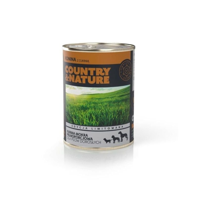 Country&amp;Nature Konina z Cukinią 400g Karma Mokra Dla Psa