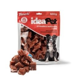 Kostka z Wołowiną i Rybą przysmaki ideaPet 500g