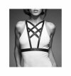 Bijoux Indiscrets - MAZE Net Cleavage harness Brown- Uprząż na klatkę piersiową