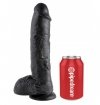 King Cock 10 Cock with Balls Black