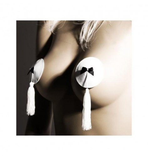 Bijoux Indiscrets Burlesque Pasties - nasutniki, białe