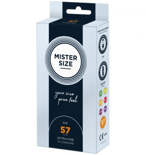 Mister.Size 57 mm Condoms 10 Pieces - prezerwatywy