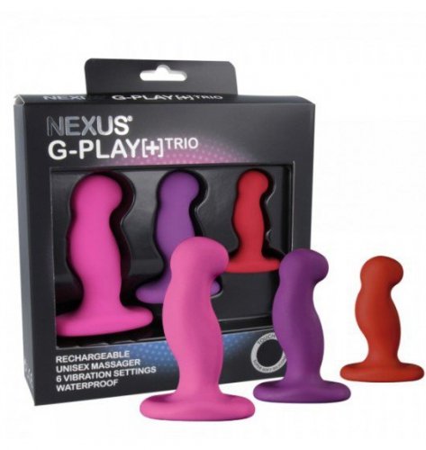 Nexus G-Play+ Trio - zestaw masażerów prostaty, multikolor