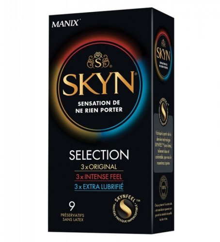 Prezerwatywy SET SKYN SELECTION 3x Original + 3x Intense Feel + 3x Extra Lubrifie