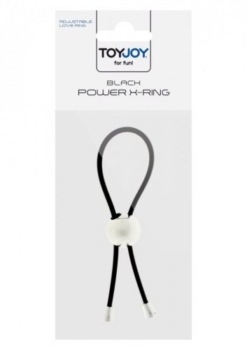 Toy Joy Power X Ring Black - regulowany pierścień erekcyjny