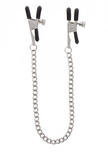 Taboom Adjustable Clamps with Chain - zaciski na sutki BDSM