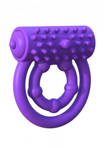 Pipedream Vibrating Prolong Performance Purpl - wibrujący pierścien na penis i jądra