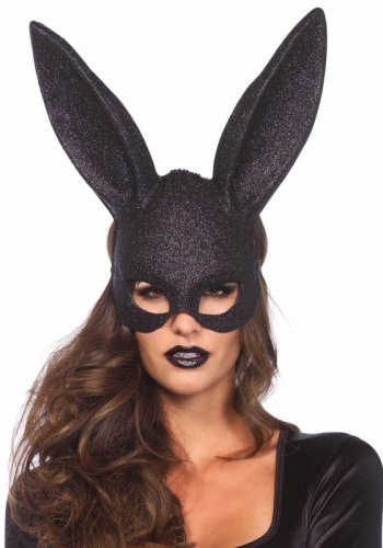 Glitter Masquerade Mask - maska sexy królik