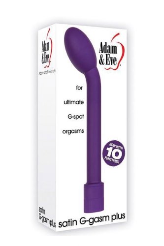 Adam&Eve Satin G Gasm Plus Purple - Wibrator do stymulacji punktu G
