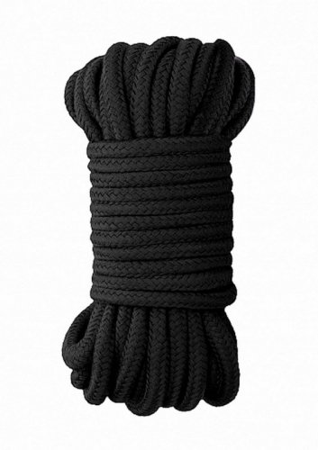 Ouch! Japanese Rope 10 Meter  Black - lina do krępowania BDSM