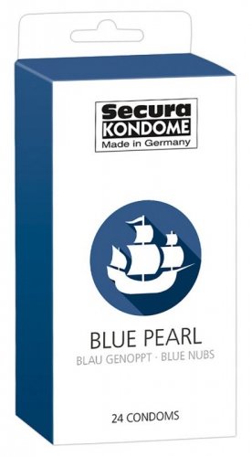 Secura Blue Pearl 24 szt.- Prezerwatywy niebieskie