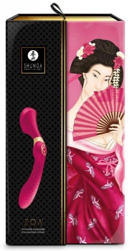 Shunga ZOA Intimate Massager Raspberry - Luksusowy wibrator wielofunkcyjny