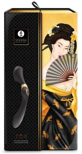 Shunga ZOA Intimate Massager Black - Luksusowy wibrator wielofunkcyjny