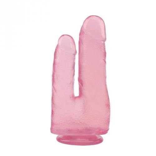 Chisa  HI-Rubber 7.9 Inch Dildo - Pink - podwójne dildo