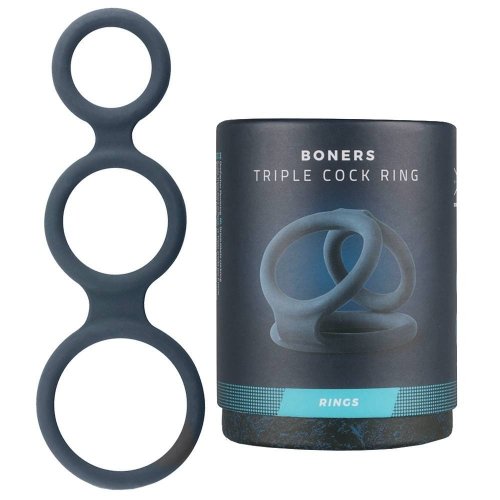 Boners TRIPLE COCK RING - pierścień erekcyjny 