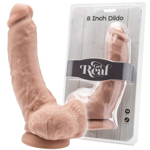 Get Real 8'' Balls Flesh Dildo - realisyczne dildo 