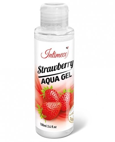 Intimeco Strawberry Aqua Gel 100 ml - lubrykant o smaku truskawki
