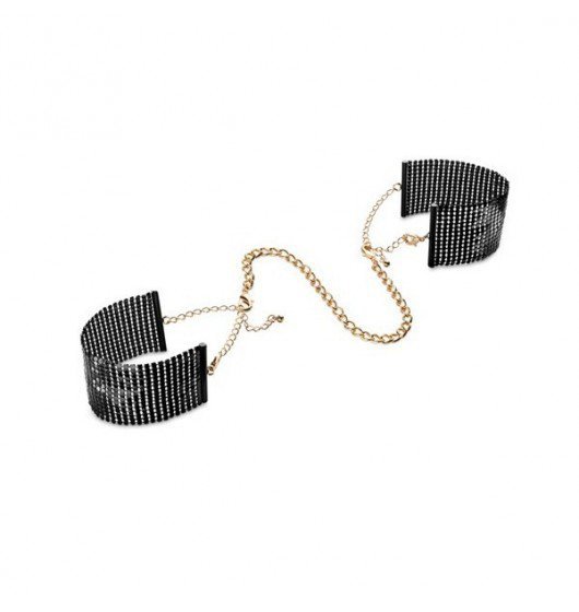 Bijoux Indiscrets Désir Métallique Handcuffs eleganckie sex  kajdanki z łańcuszków (czarne)