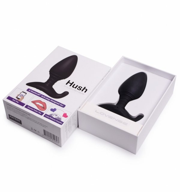 Lovense  Hush 44,5 mm - wibrujący korek analny sterowany smartfonem